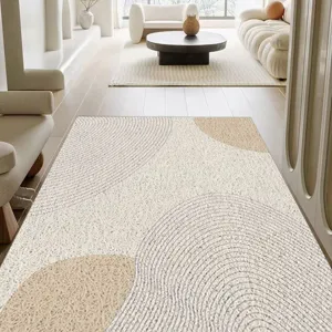 Wabi-sabi style PVC loop wire door mat, anti-slip hallway and entryway floor carpet.