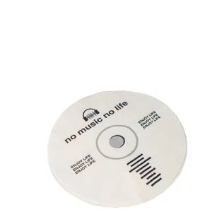 Rond CD platendecor imitatie kasjmier tapijt, zachte vinyl muziekmat voor slaapkamer kussen.