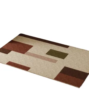 Vintage geometric silk loop door mat non-slip anti-dirt floor mat for entryway main view