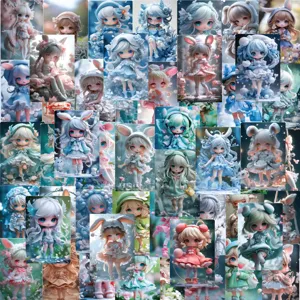 Cartoon Anime Elf Graffiti Stickers Waterproof PVC Decals For Laptop Phone Case Scrapbook DIY Decorative Art Supplies