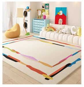 Dopamine living room rug non-slip crystal velvet carpet for home bedroom sofa decor