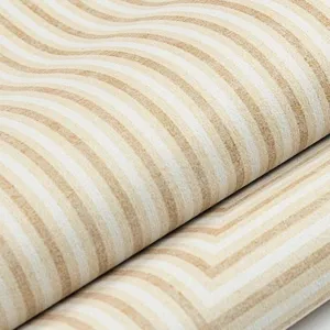 Beige striped absorbent bath mat soft anti-slip bathroom rug for shower room doorway