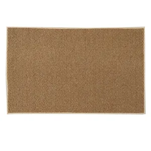 Non-slip faux sisal area rug pineapple loop carpet for living room balcony entrance mat