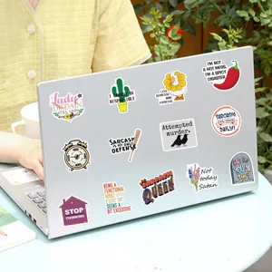 Waterproof sarcastic quote stickers pack, funny decal for laptop, skateboard, luggage case.