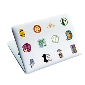 50 Stk Jane Austen Zitate Aufkleber ästhetische Vinyl wasserdichte Laptop Deko Sticker