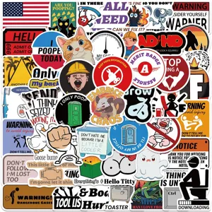 Witzige Meme Aufkleber Pack wasserdichte Vinyl Sticker für Koffer Laptop Skateboard Auto