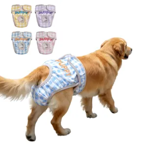 Pantalones fisiológicos lavables e impermeables para perros pañales para mascotas