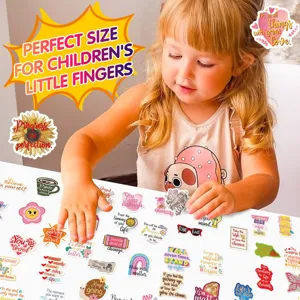 Waterproof English motivational quote stickers for journaling, DIY crafts and scrapbooking.