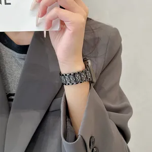 Cinturino per smartwatch in metallo con strass cinturino di ricambio lussuoso ed elegante