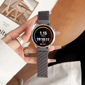 Langlebiges Nylon-Loop-Uhrenarmband mit sicherem Klettverschluss für den täglichen Gebrauch.