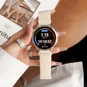 Gewebtes Nylon Uhrenarmband Ersatz kompatibel mit Smartwatches, langlebiges Twill Loop Band.