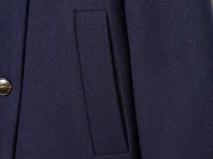 Women stylish woolen coat detail autumn winter warm solid color casual outerwear fashion top