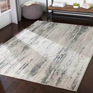 Tapis de salon minimaliste nordique avec motif abstrait moderne gris beige pour décoration maison