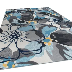 Modern large floral living room carpet imitation cashmere retro bedroom bedside rug mat