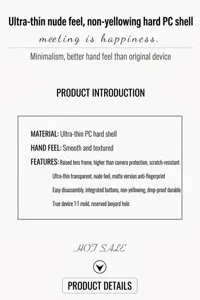 Ultradünne harte PC-Handyhülle für iPhone DUO, vergilbungsfreie matte Schutzhülle.
