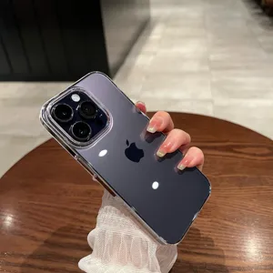 Custodia protettiva trasparente compatibile con iPhone, design PC sottile e coprente.
