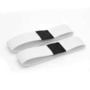 White elastic shoe bands anti-slip straps for high heels secure fit comfortable accessories pair