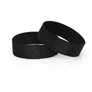 Black elastic anti-slip shoe straps detail close-up for high heels secure fit and comfort.