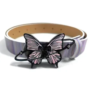 Y2K Butterfly Belt for Women Fashion Trendy Enamel Waistband Cute Waist Accessories New