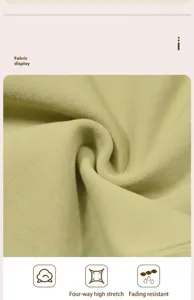 Detalle de tela de leggings de yoga para mujer, talle alto, suaves, cómodos y elásticos.