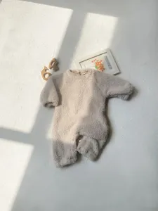 Mono de forro polar para bebé invierno cálido manga larga mameluco niños y niñas