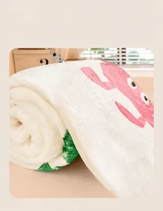Manta de Flanela Miffy Suave Polar Estampado con Cartoon para Sofa y la Cama