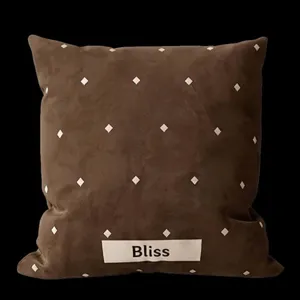 Mid-century Modern Minimalistisch Sierkussen Bruin Geometrisch Gestreept Stippen Kussenhoes Voor Bank Kantoor Afneembare Wasbare Hoes