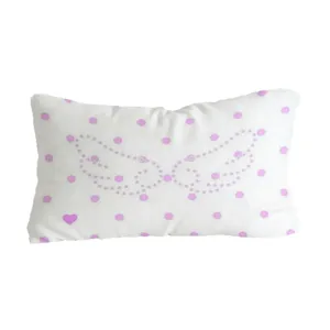 Zacht Koreaans stijlkussen met polkadots en vleugels voor slaapkamer en bankdecoratie.