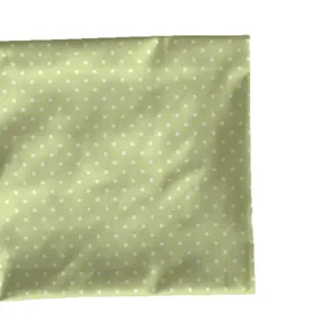 Green polka dot tablecloth pastoral picnic fabric dorm desk decor DIY craft material.
