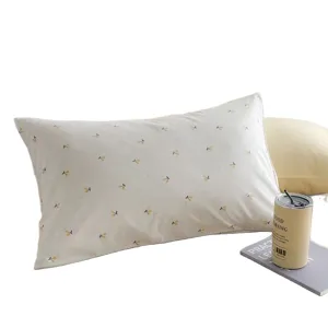 Korean ins style Nordic print pillowcase soft bedroom decor lumbar cushion for home bed.