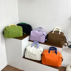 Sac Fourre-tout pour Femme Grande Capacité en Tissu Oxford Simple Voyage Quotidien Sac à Épaule Unisexe Polyvalent