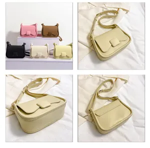 Sac à bandoulière minimaliste pour femme en cuir PU tendance sac sous les bras élégant quotidien