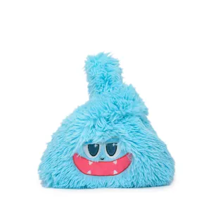 Cute blue monster plush shoulder bag fluffy cartoon handbag casual student daily gift