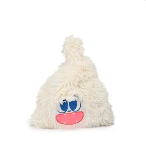 Cute fluffy monster plush shoulder bag cartoon cute big eyes soft handbag daily casual gift for students