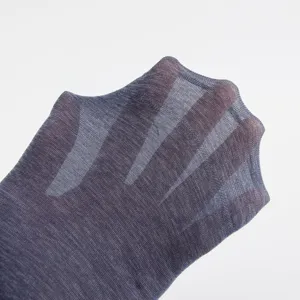 Men thin ice silk business socks breathable sheer summer socks comfortable stretchy footwear