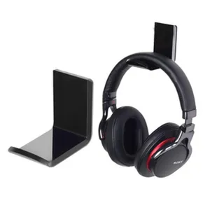 Acryl Kopfhörerhalterung Wandhalterung schwarzer Headset Ständer für Gaming Tisch Zubehör.