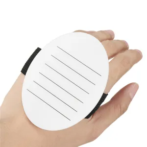 Palette per extension ciglia in acrilico bianco portatile con cinturino per ciglia.