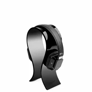 Acryl Kopfhoererstaender fuer Schreibtisch, schwarzer klarer Headset Halter Display.