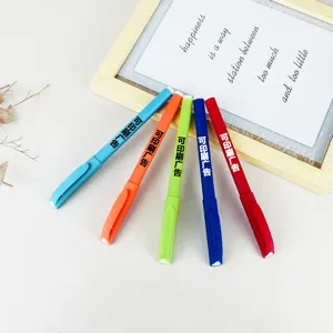 Business Office Gel Ink Pen Fine Point Plastic Ballpoint Pens Smooth Writing Promotional Logo Pens Office Supplies