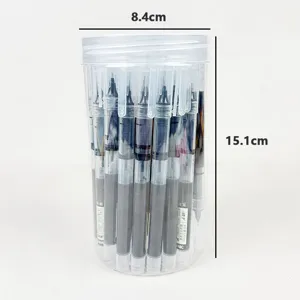 Bolígrafo de gel líquido de secado rápido rollerball 0.5mm gran capacidad estuche
