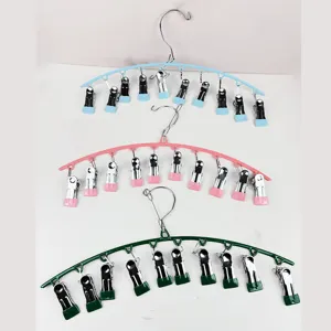 Edelstahl Trockengestell Mehrfach Clip Winddicht Sockenbügel Wäsche Organizer Für Unterwäsche Babykleidung
