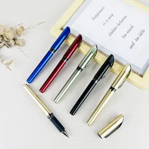 Kunststoff Gelschreiber Business Unterschriftenstift glatter Schreibwaren Stift Set