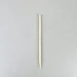 Bastone di bambù spesso usa e getta per supporto piante e fai da te, spiedino rotondo in legno.