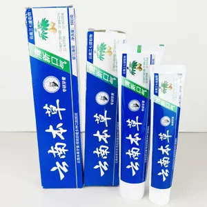 Natural herbal toothpaste with ginger extract for fresh breath and deep whitening care securely.