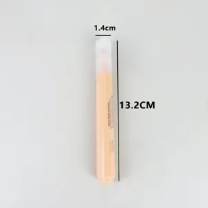 Gedetailleerd overzicht van de zachte kleurmarkeerstift, toont nauwkeurige afmetingen en punt.