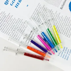 Creatieve Spuitvormige Markeerstiften Kunststof Fluorescerende Stiften Kleurrijke Schrijfbenodigdheden Voor Studenten Kantoor