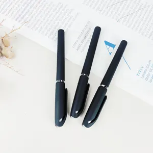 Zwarte gelpennen set voor kantoor schrijven school kantoorartikelen promotiegeschenk.