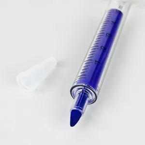 Creatieve spuitvormige markeerstift met blauwe inkt en schaalverdeling voor studenten.