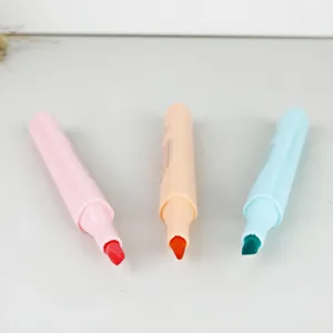 Pastel markeerstiften set beitelspunt schattige markeerstiften voor studenten studie notities