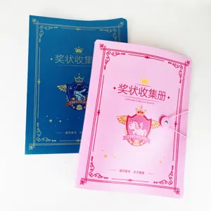 Dossier de collection de certificats pour enfants prix papiers d'examen rangement facile.
